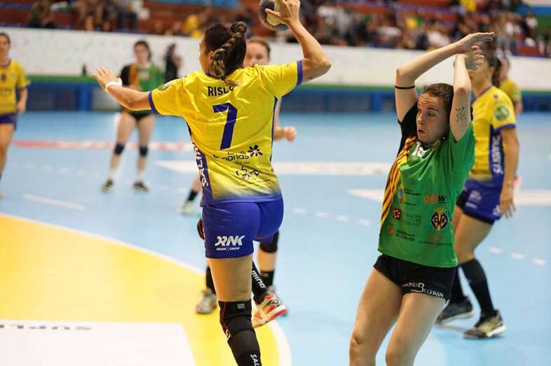 Momento del partido jugado esta tarde en Telde (Foto TA)